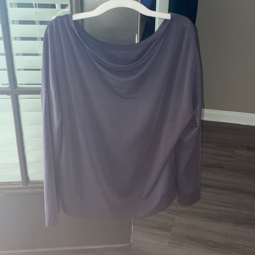 Silk long sleeve workout shirt.